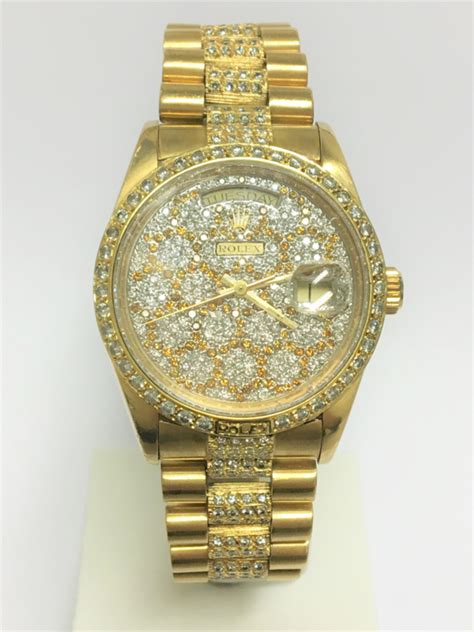 gouden rolex diamanten|Rolex horloge.